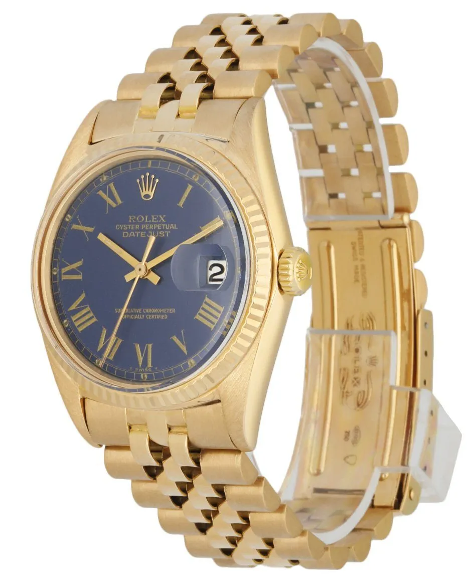Rolex Datejust 1601 18K Yellow Gold Buckley Men's Watch