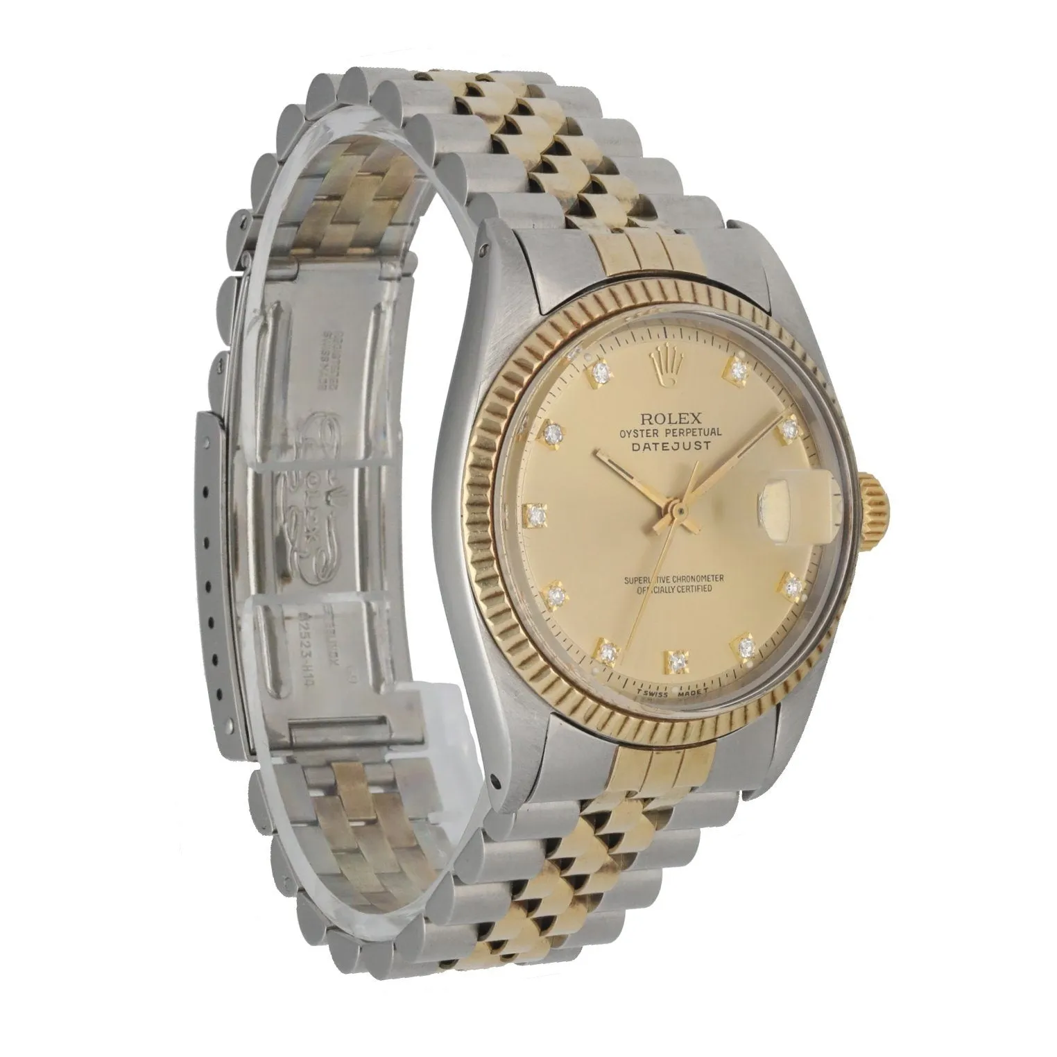 Rolex Datejust 1601 Diamond dial Mens Watch