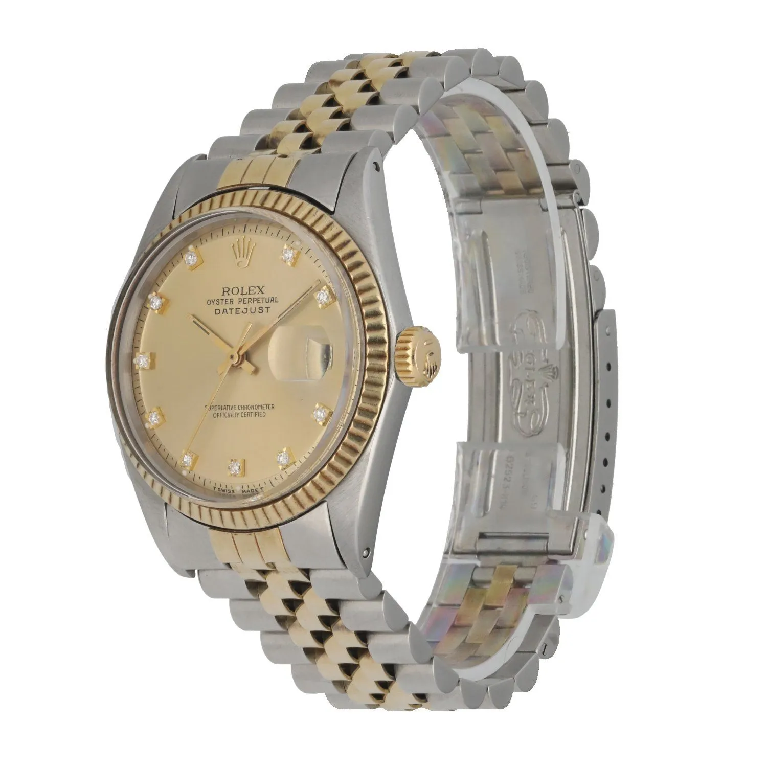 Rolex Datejust 1601 Diamond dial Mens Watch