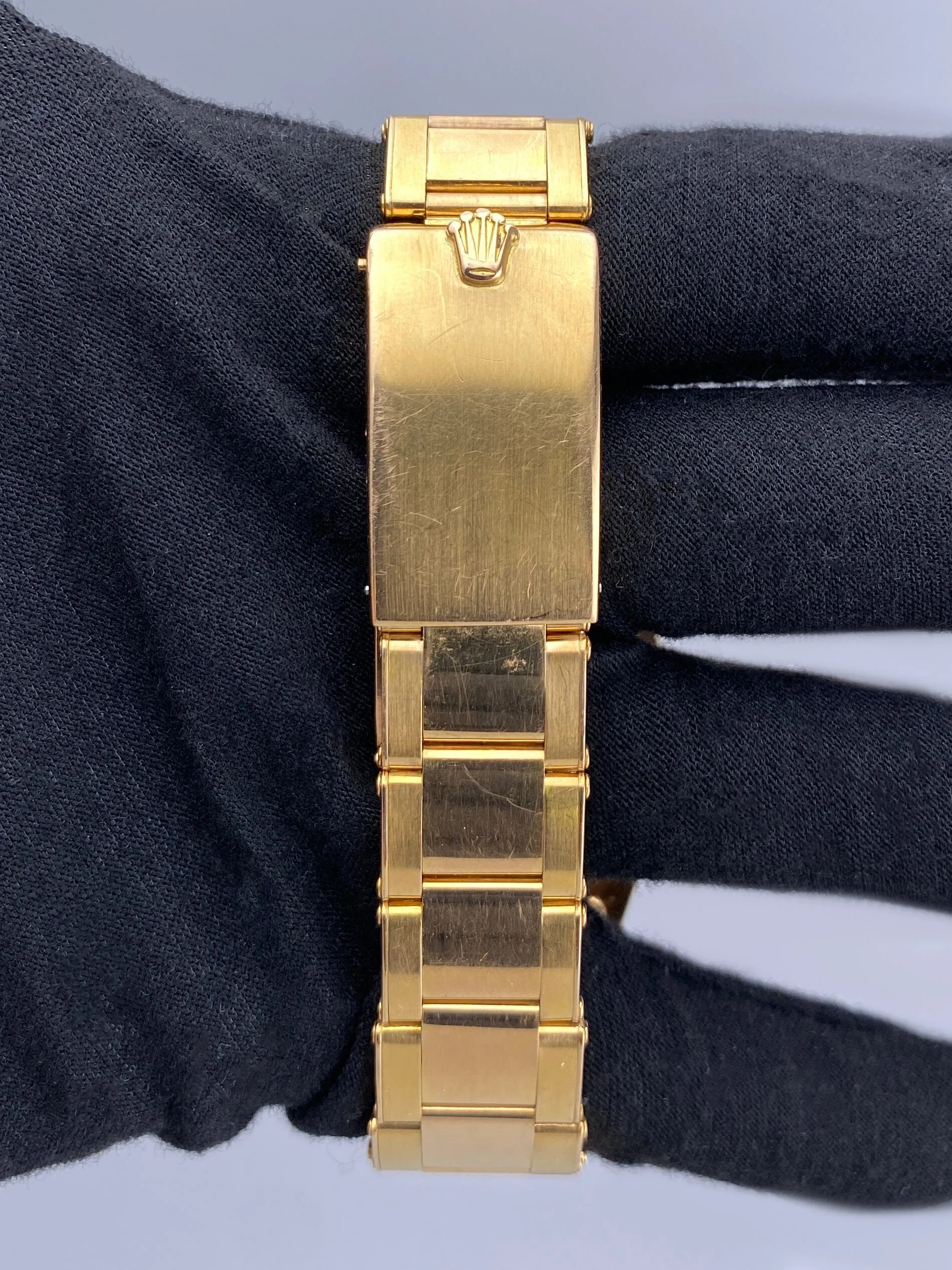 Rolex Datejust 1601 Pink Dial 18K Rose Gold Mens Watch