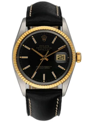 Rolex Datejust 16013 Black Dial Mens Watch