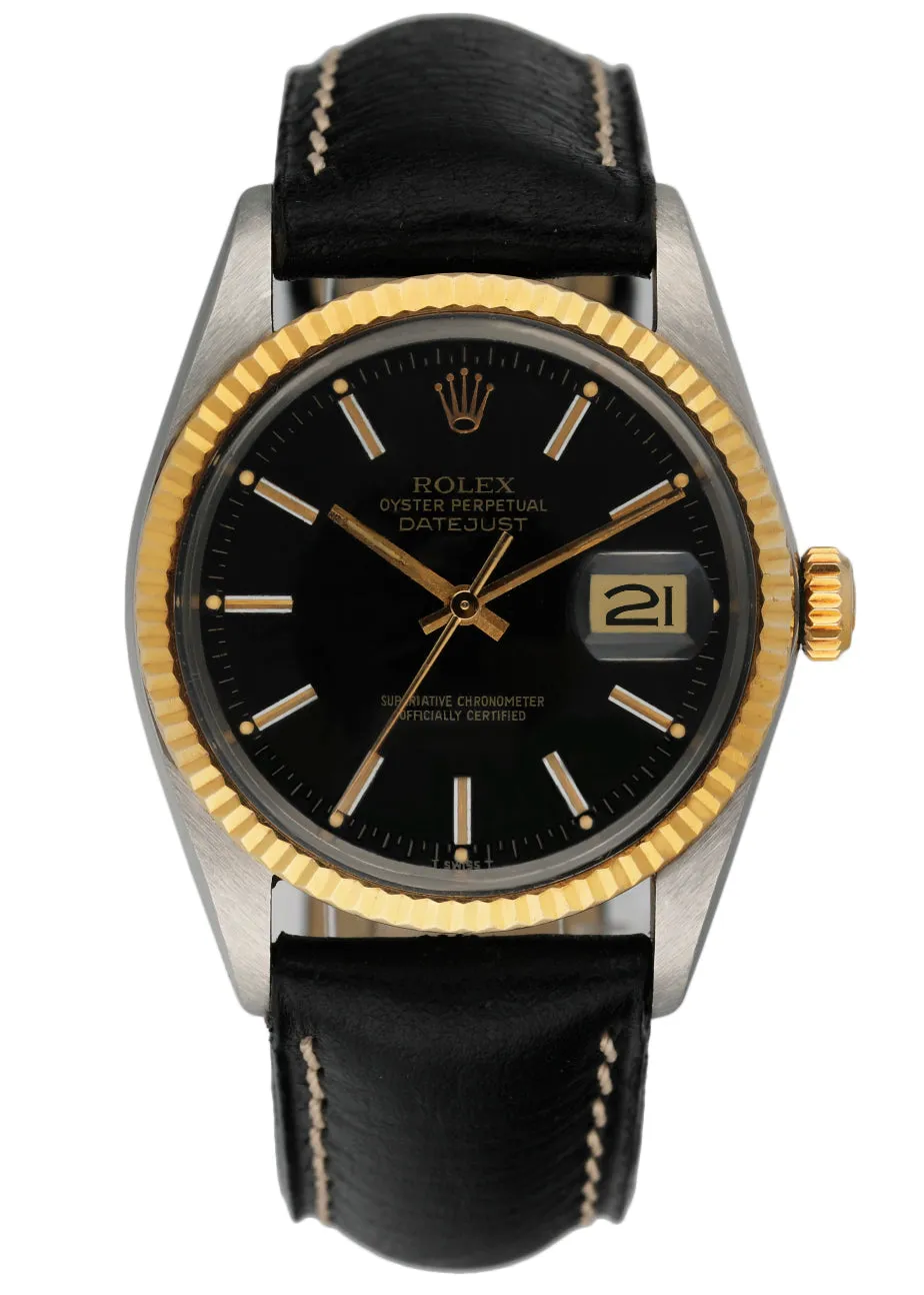 Rolex Datejust 16013 Black Dial Mens Watch