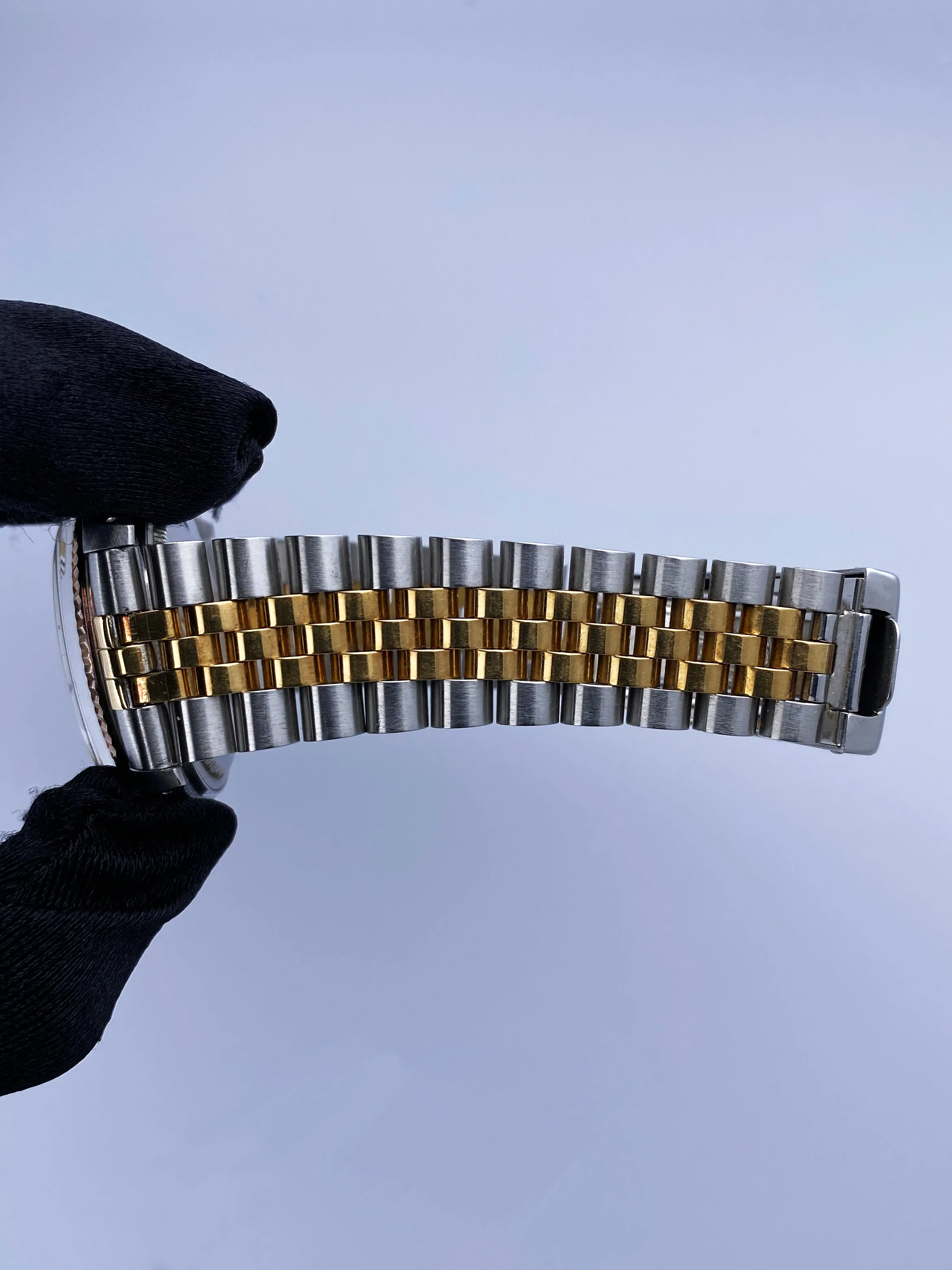Rolex Datejust 16013 Buckley Dial Mens Watch Box Papers
