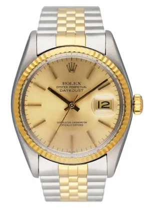 Rolex Datejust 16013 Champagne Dial Mens Watch