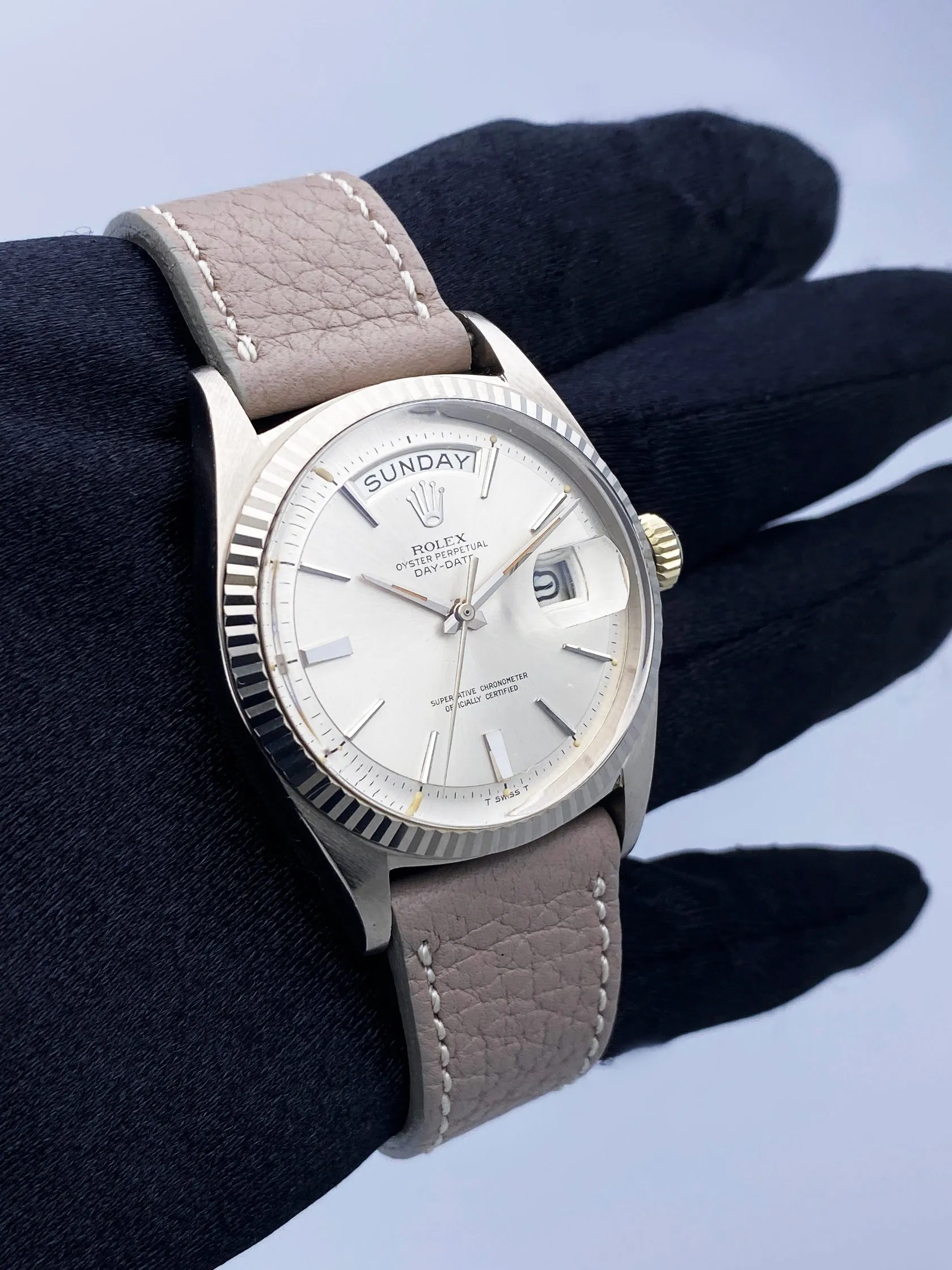 Rolex Day-Date 1803 18K White Gold Mens Watch