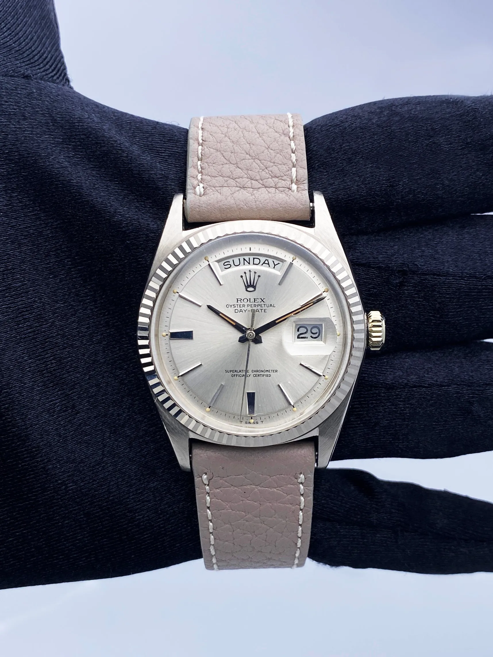 Rolex Day-Date 1803 18K White Gold Mens Watch