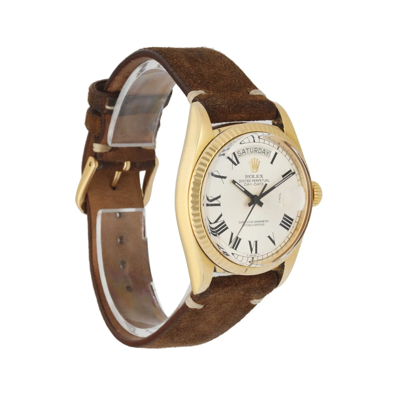 Rolex  Day Date 1803 18K Yellow Gold Buckley Dial Mens Watch