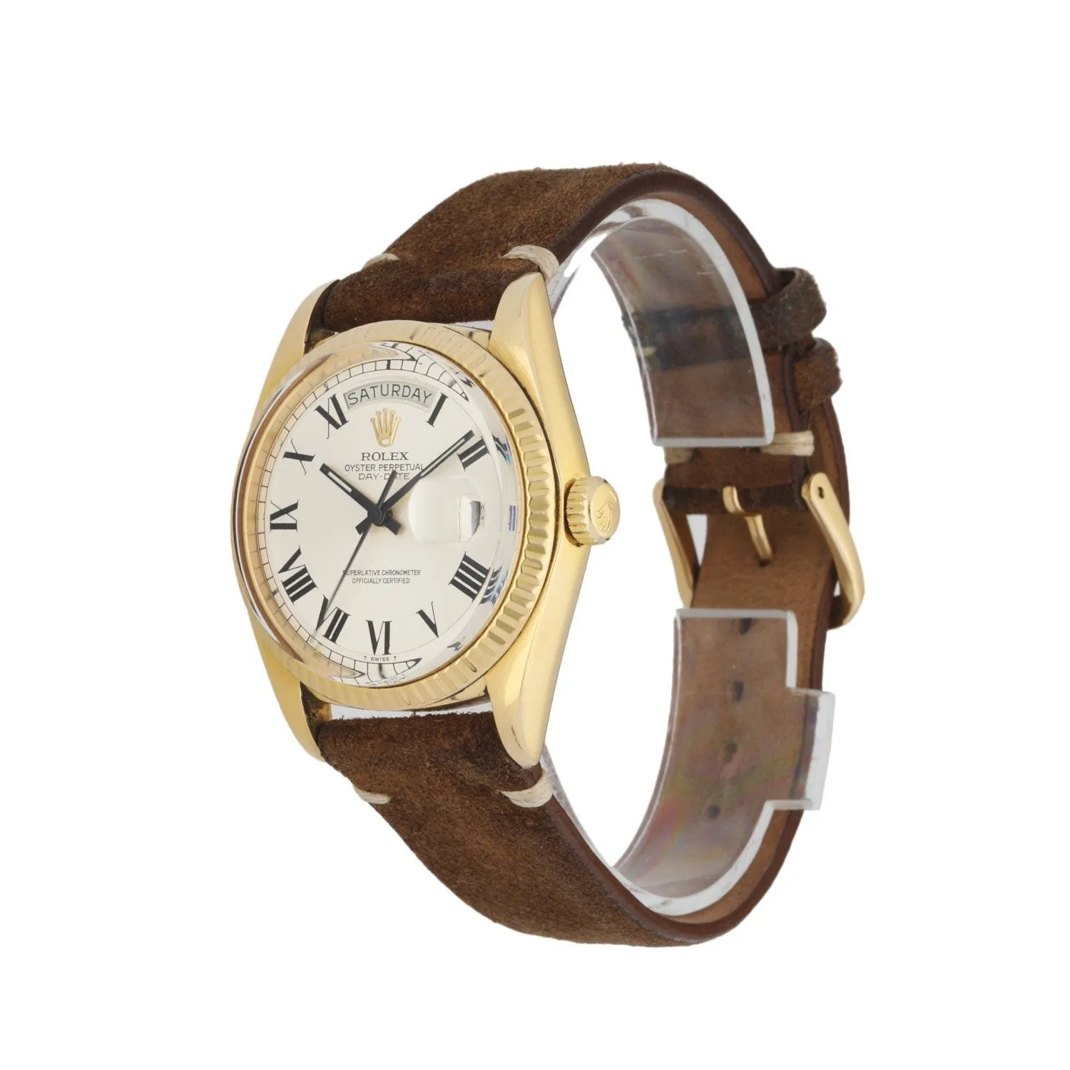 Rolex  Day Date 1803 18K Yellow Gold Buckley Dial Mens Watch