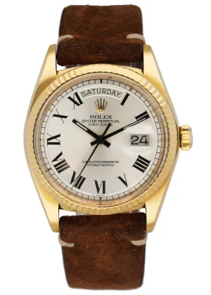 Rolex  Day Date 1803 18K Yellow Gold Buckley Dial Mens Watch