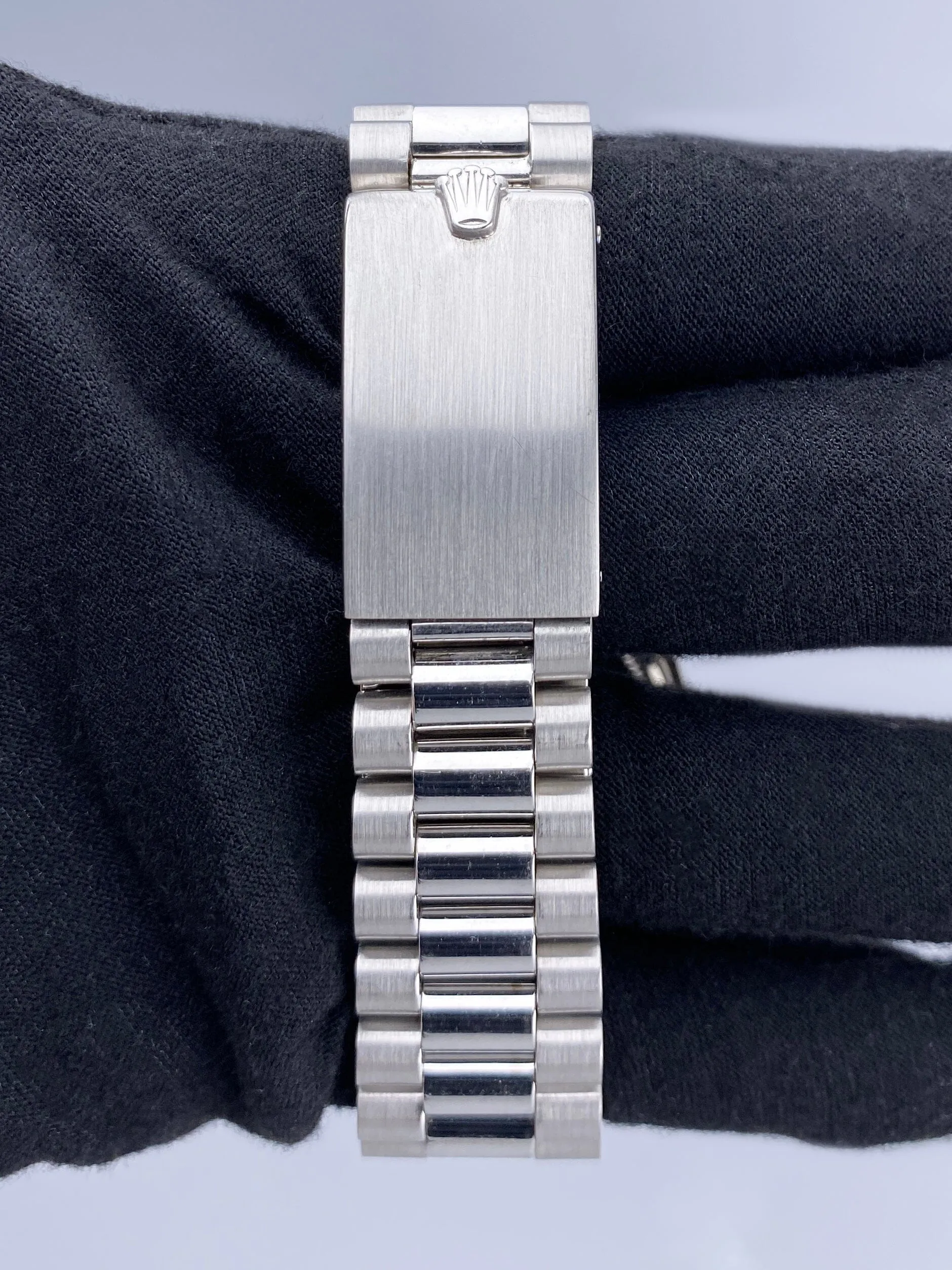 Rolex Day-Date 1803 Black Gilt Dial 18K White Gold Mens Watch