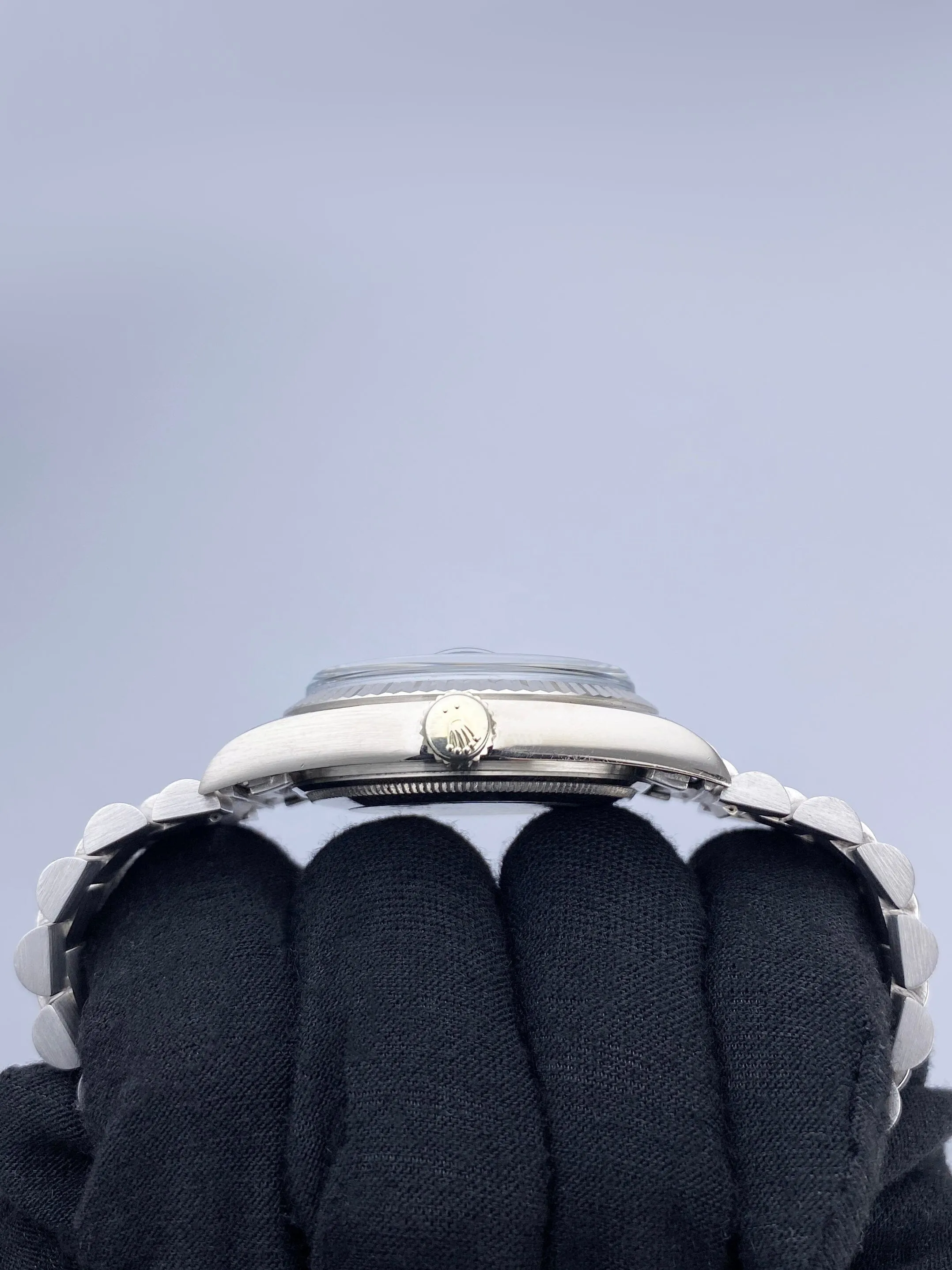Rolex Day-Date 1803 Black Gilt Dial 18K White Gold Mens Watch