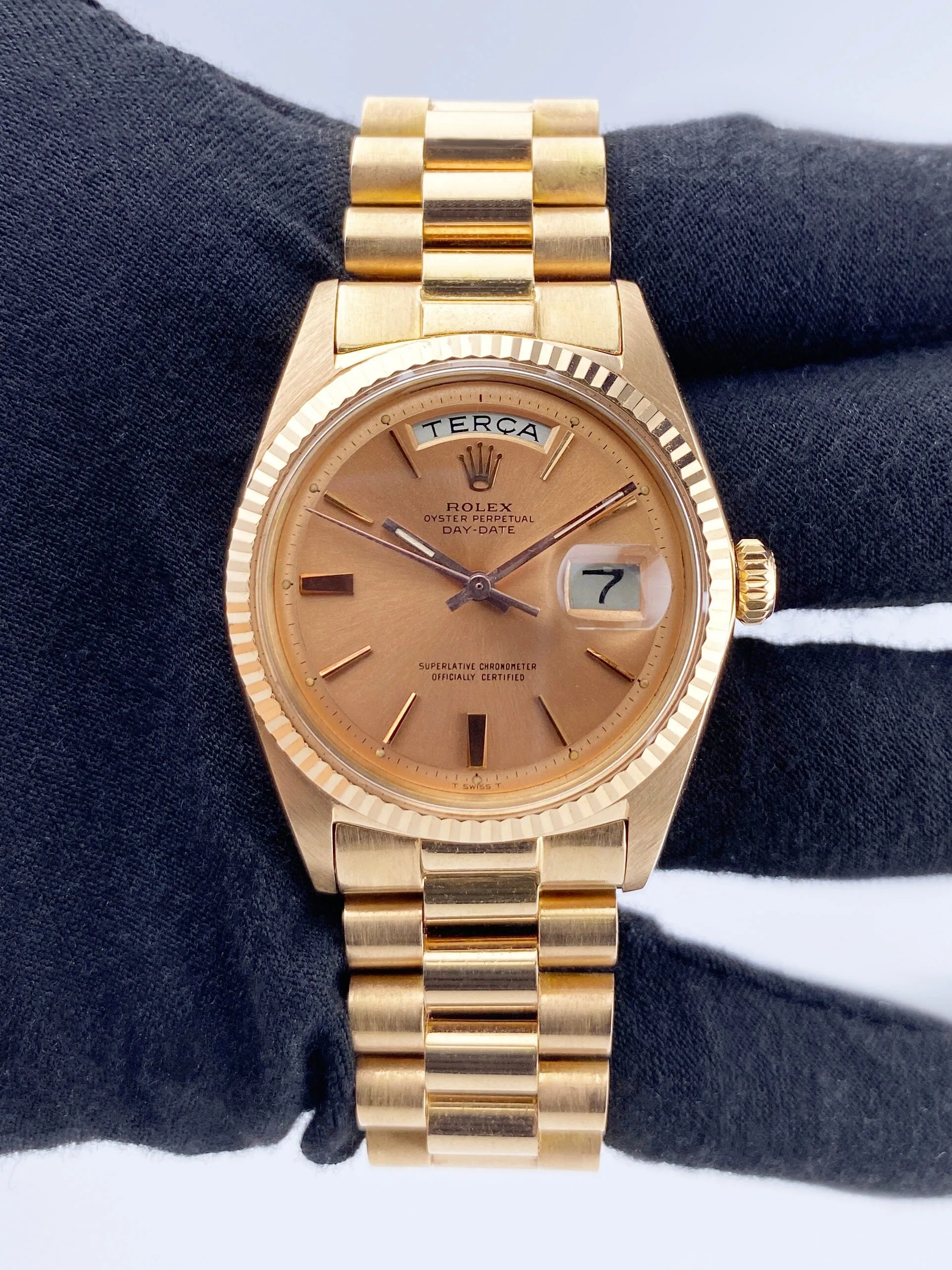 Rolex Day-Date 1803 Pink Dial 18K Rose Gold Mens Watch
