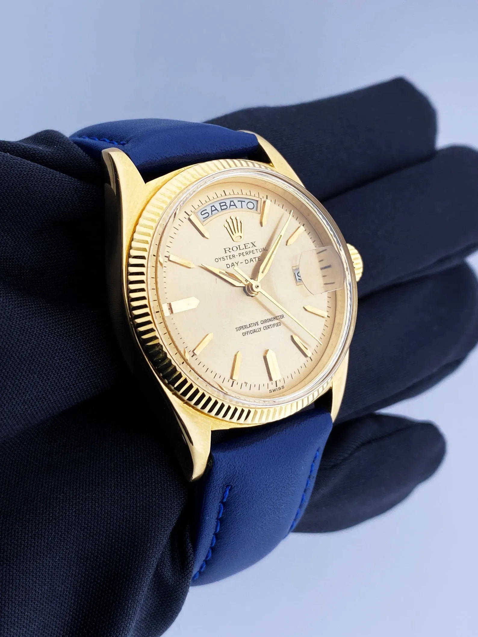 Rolex Day Date 1803 'Sword Hands' 18K Yellow Gold Mens Watch