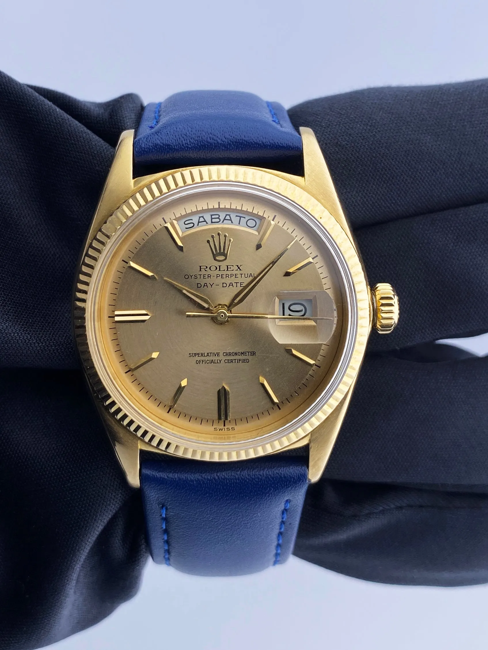 Rolex Day Date 1803 'Sword Hands' 18K Yellow Gold Mens Watch