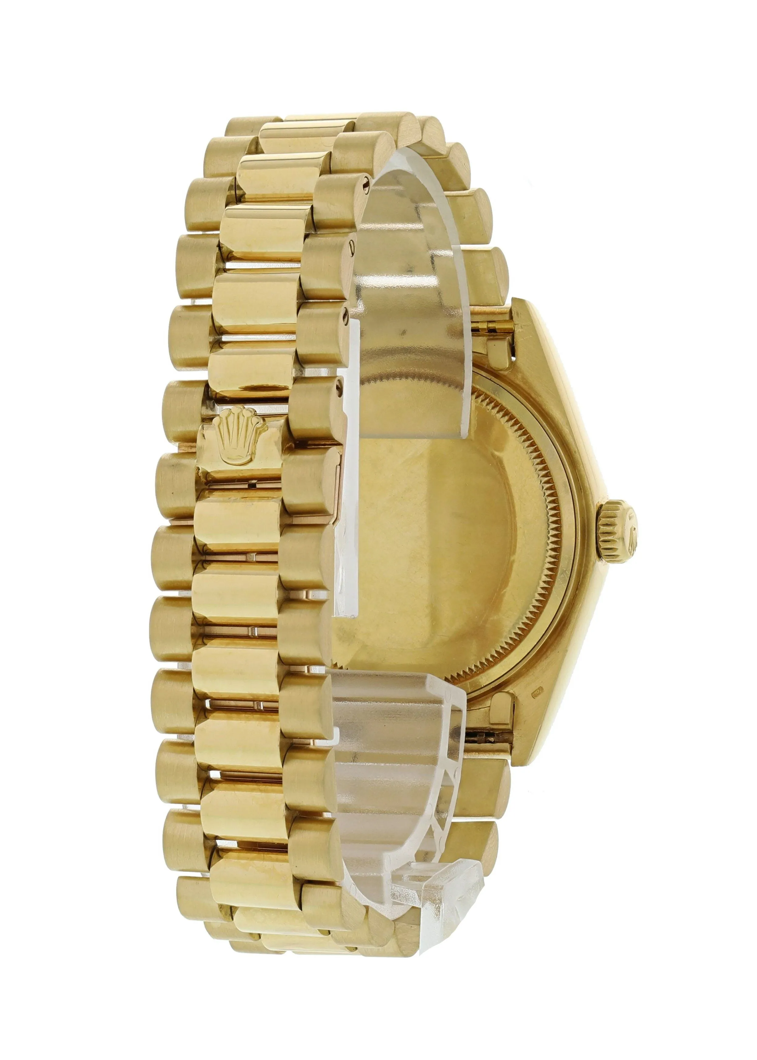 Rolex Day-Date President 18038 Wood Dial 18K Yellow Gold Mens Watch