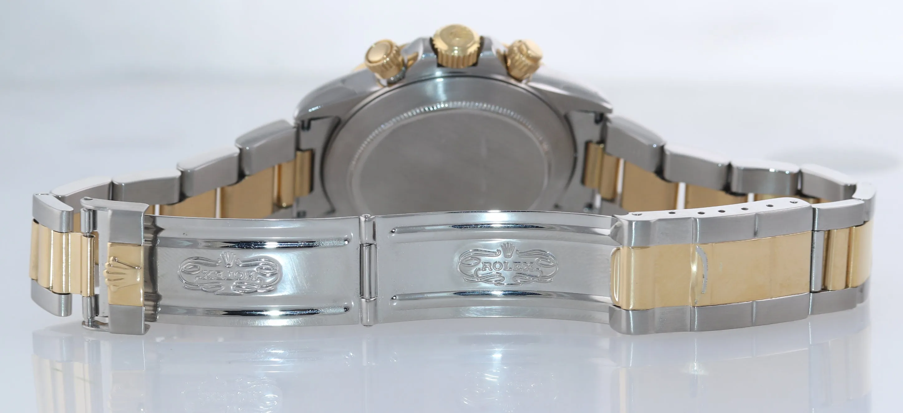 Rolex Daytona 16523 Zenith Champagne yellow gold steel Two Tone Watch box