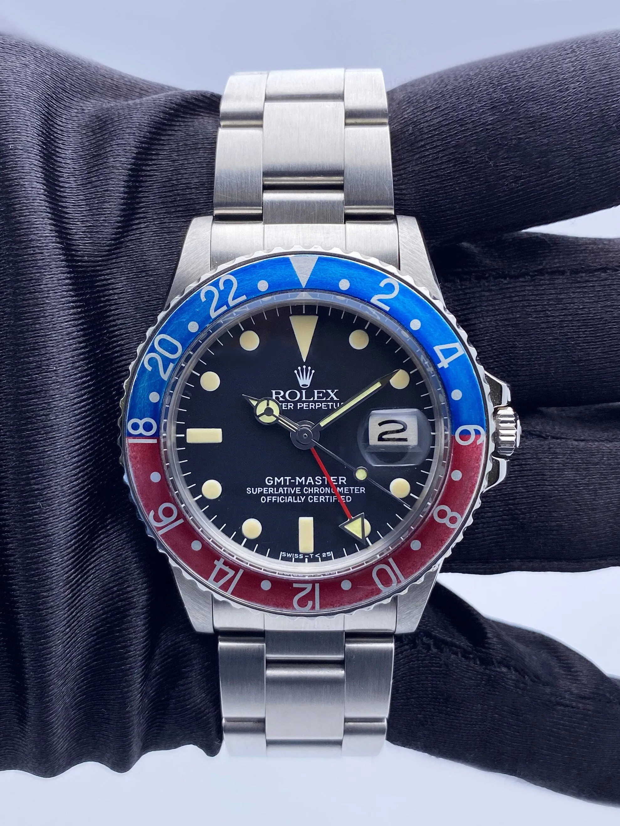 Rolex GMT-Master 1675 "Pepsi" Mens Watch Box Papers