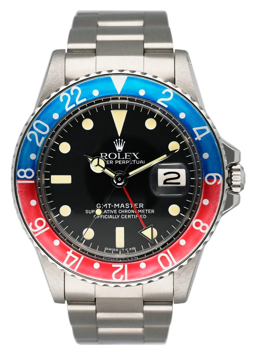 Rolex GMT-Master 1675 "Pepsi" Mens Watch Box Papers