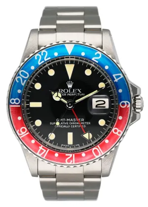 Rolex GMT-Master 1675 "Pepsi" Mens Watch Box Papers