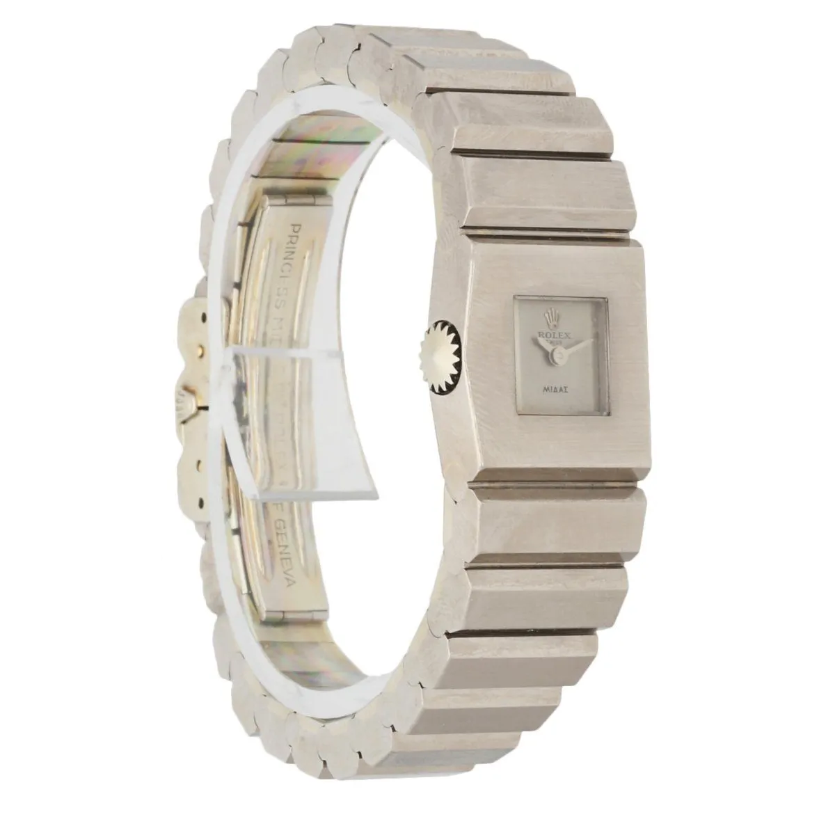 Rolex King Midas 9903 18K White Gold Ladies Watch
