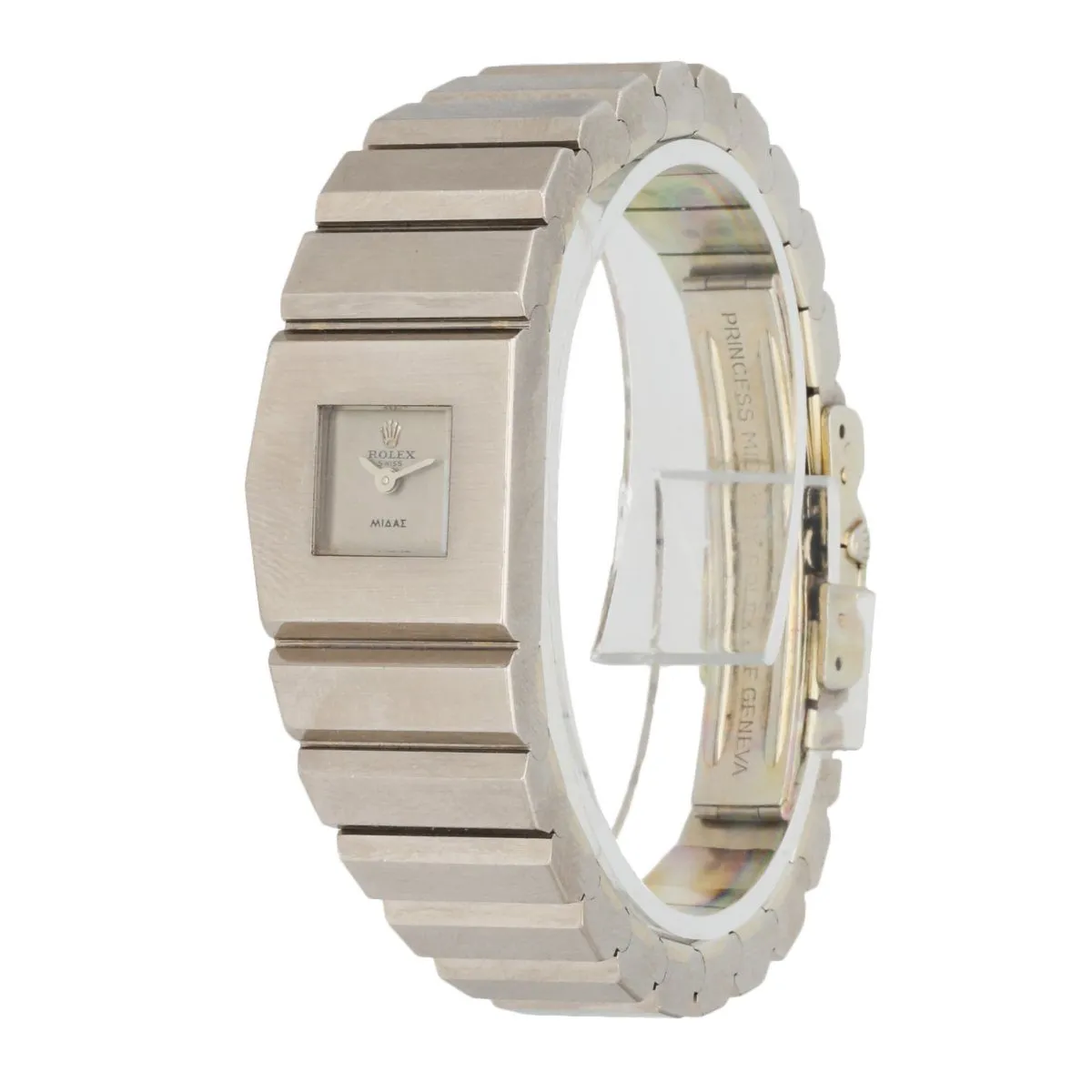 Rolex King Midas 9903 18K White Gold Ladies Watch