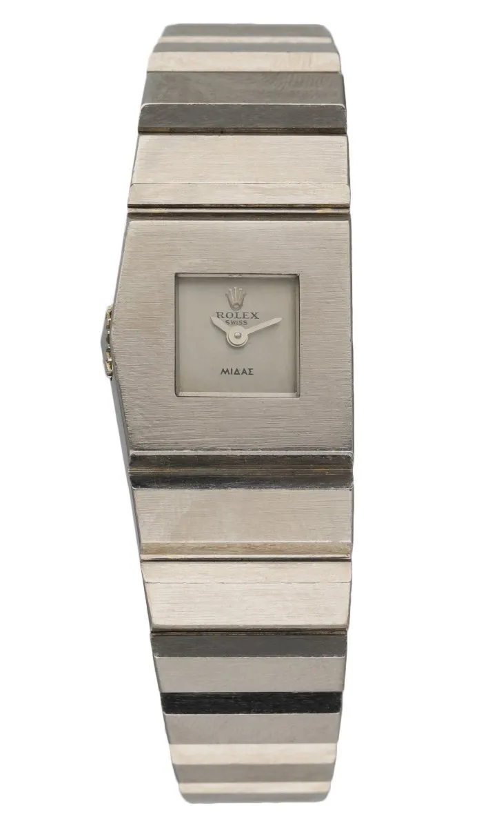 Rolex King Midas 9903 18K White Gold Ladies Watch