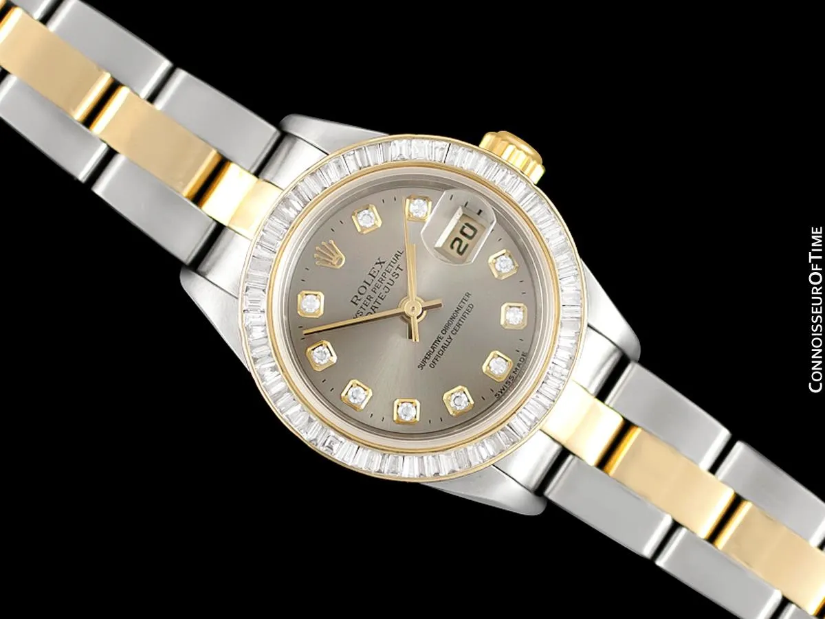 Rolex Ladies 2-Tone Datejust, 79163 - 18K Gold, Stainless Steel & Over 2 Carats of Diamonds