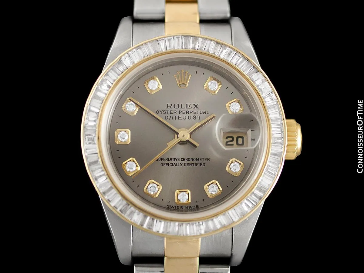 Rolex Ladies 2-Tone Datejust, 79163 - 18K Gold, Stainless Steel & Over 2 Carats of Diamonds