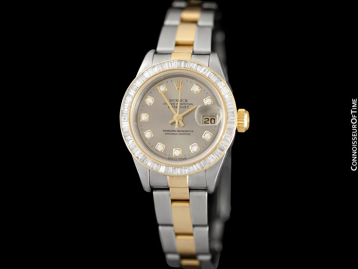 Rolex Ladies 2-Tone Datejust, 79163 - 18K Gold, Stainless Steel & Over 2 Carats of Diamonds