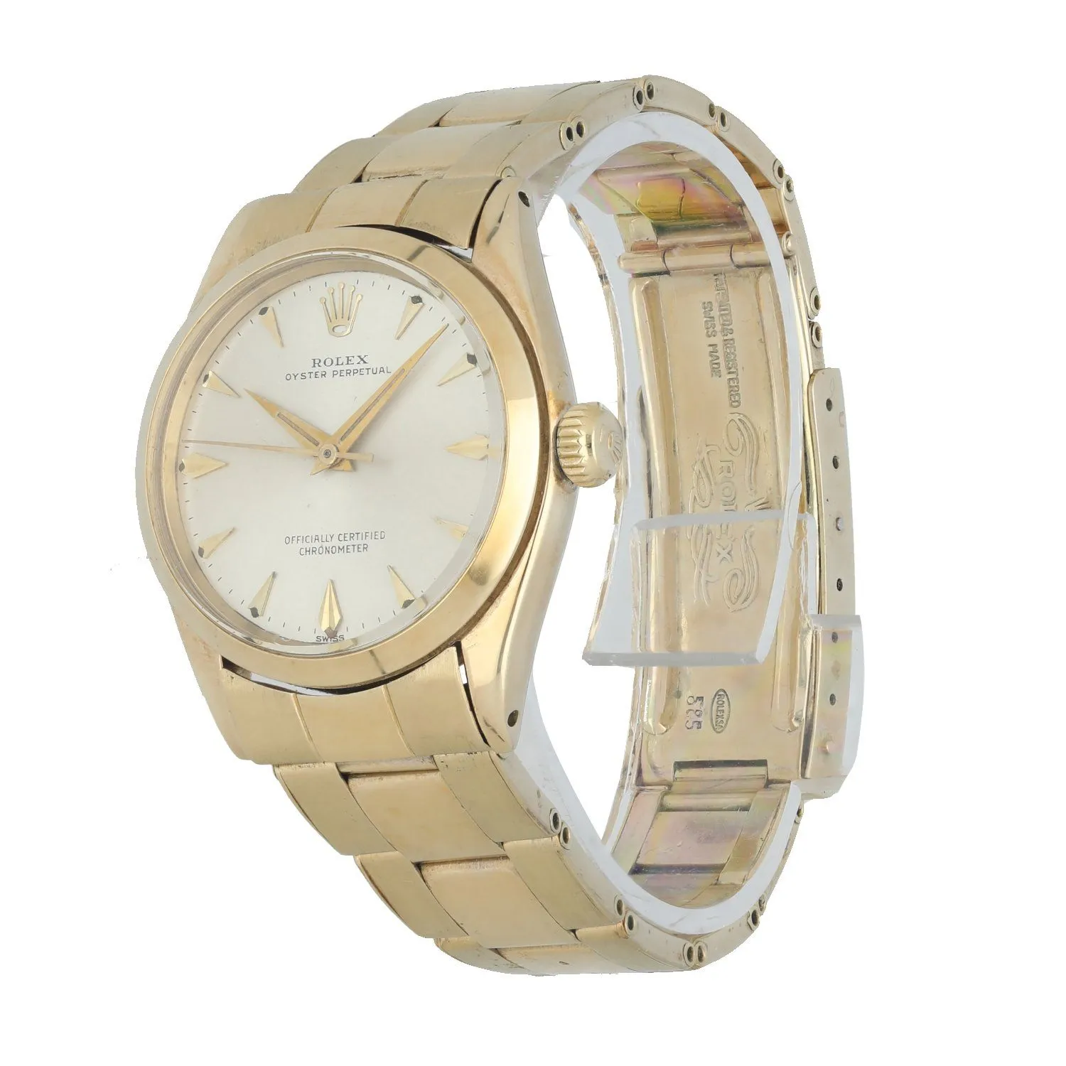 Rolex Oyster Perpetual 6548 14K Yellow Gold Ladies Watch