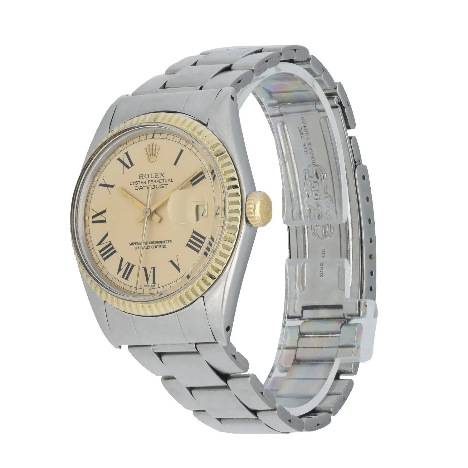 Rolex Oyster Perpetual Datejust 1601 Mens Watch Box & Papers