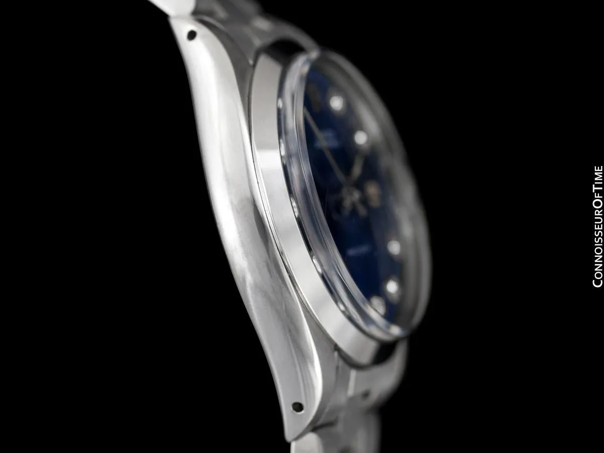Rolex Oysterdate Mens Date Watch with Both Bracelet & Strap - Stainless Steel & Diamonds