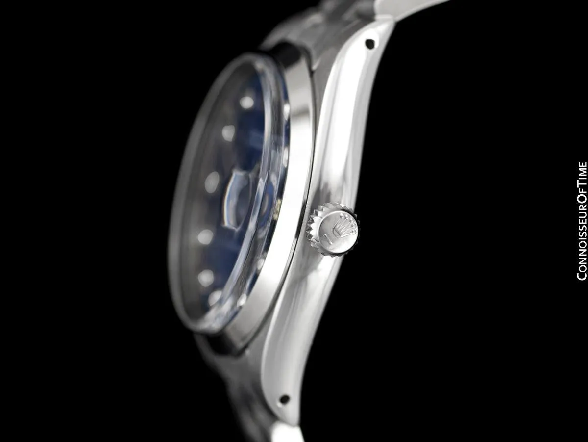 Rolex Oysterdate Mens Date Watch with Both Bracelet & Strap - Stainless Steel & Diamonds
