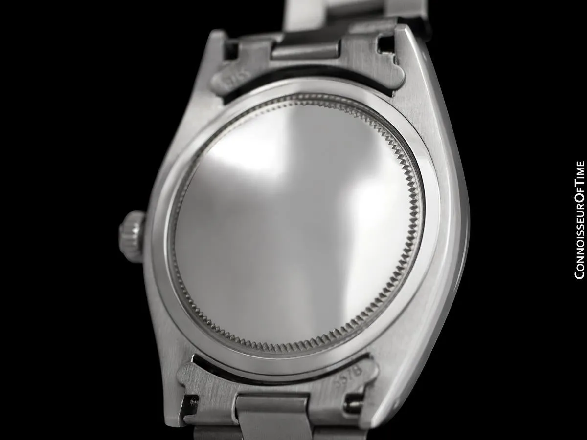 Rolex Oysterdate Mens Date Watch with Both Bracelet & Strap - Stainless Steel & Diamonds