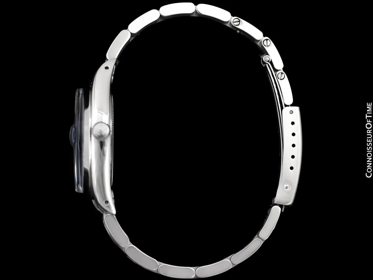 Rolex Oysterdate Mens Date Watch with Both Bracelet & Strap - Stainless Steel & Diamonds