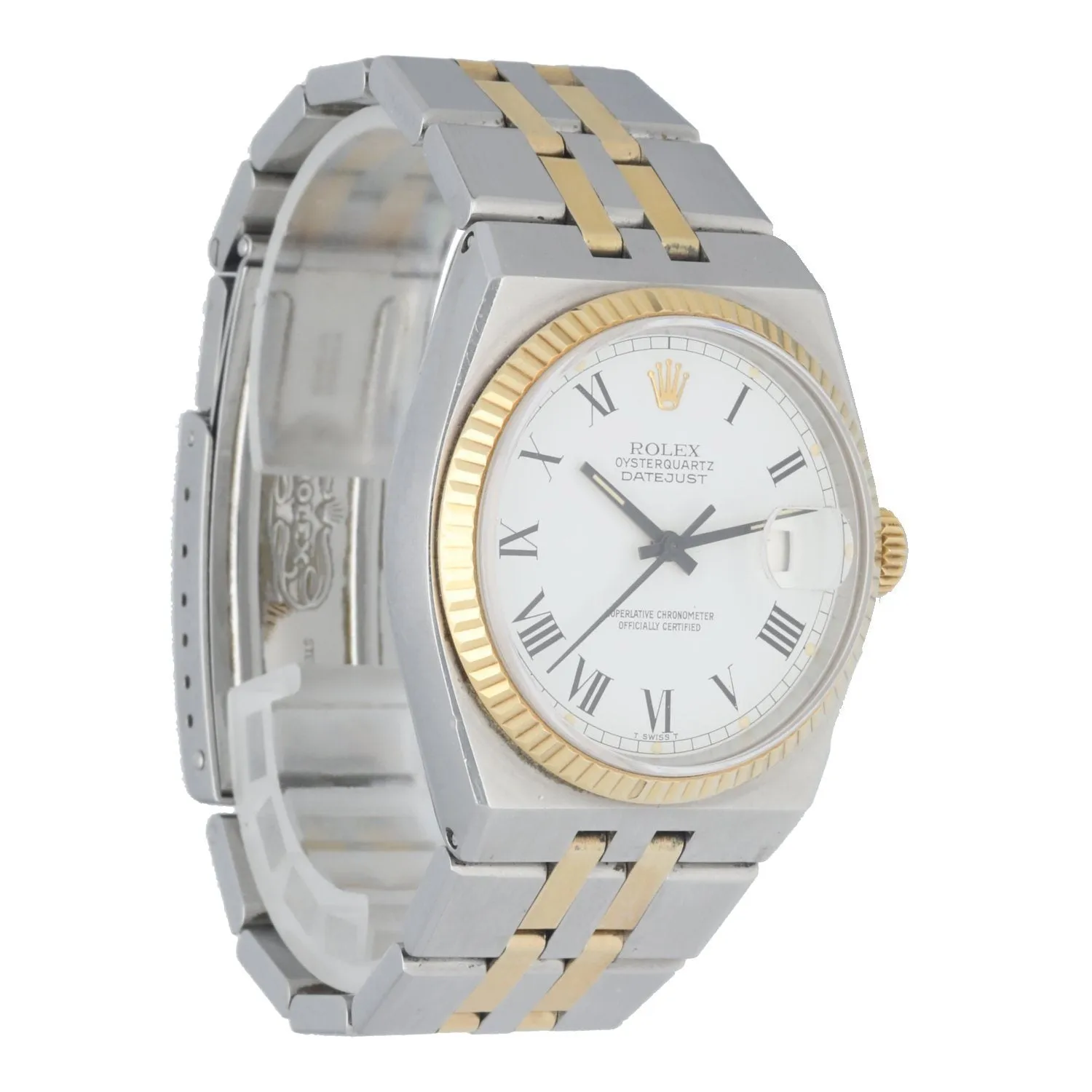 Rolex OysterQuartz Datejust 17013 Buckley Dial Men's Watch