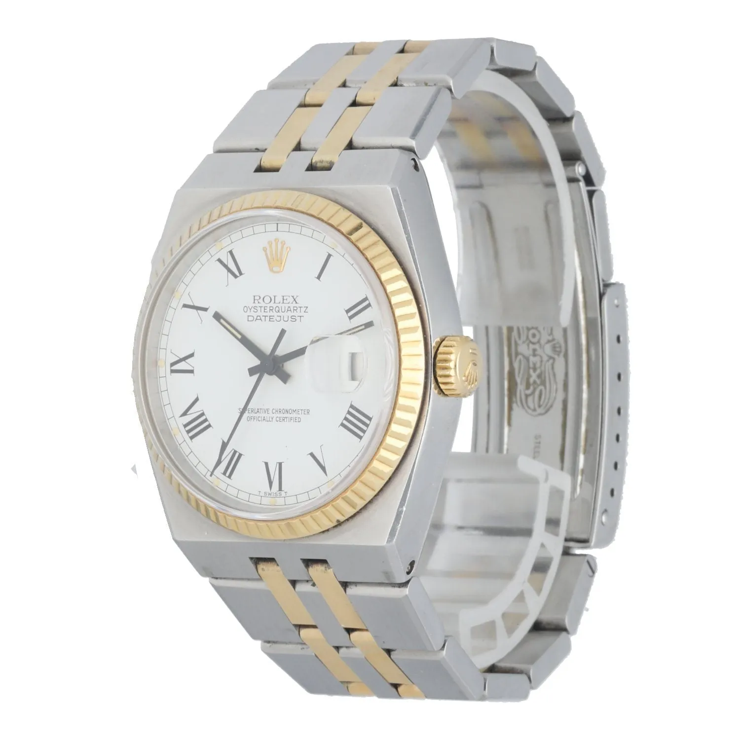 Rolex OysterQuartz Datejust 17013 Buckley Dial Men's Watch