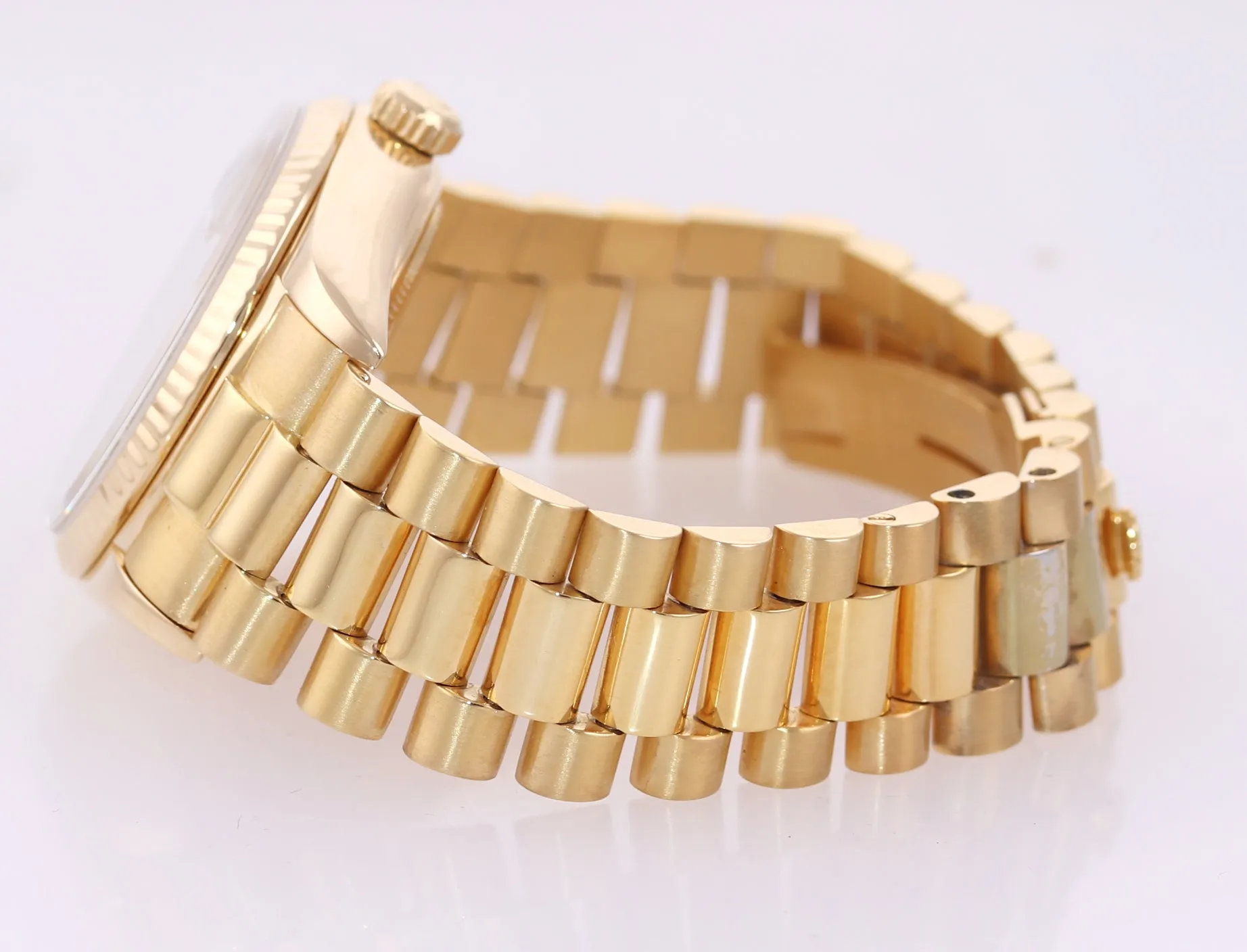 Rolex President Day Date 36mm 18038 18k Yellow Gold White Roman Quickset Watch