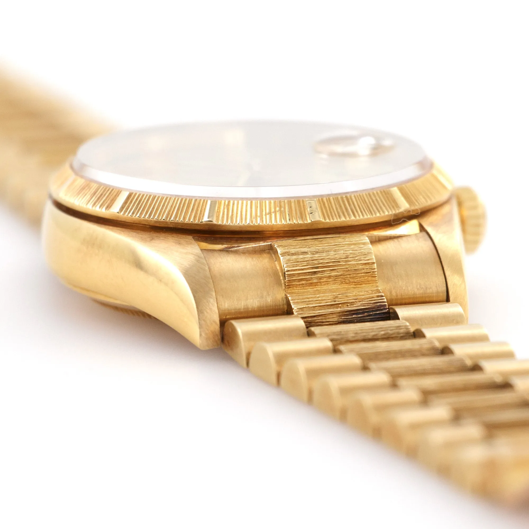 Rolex Yellow Gold Day-Date Bark Finish Watch Ref. 18078