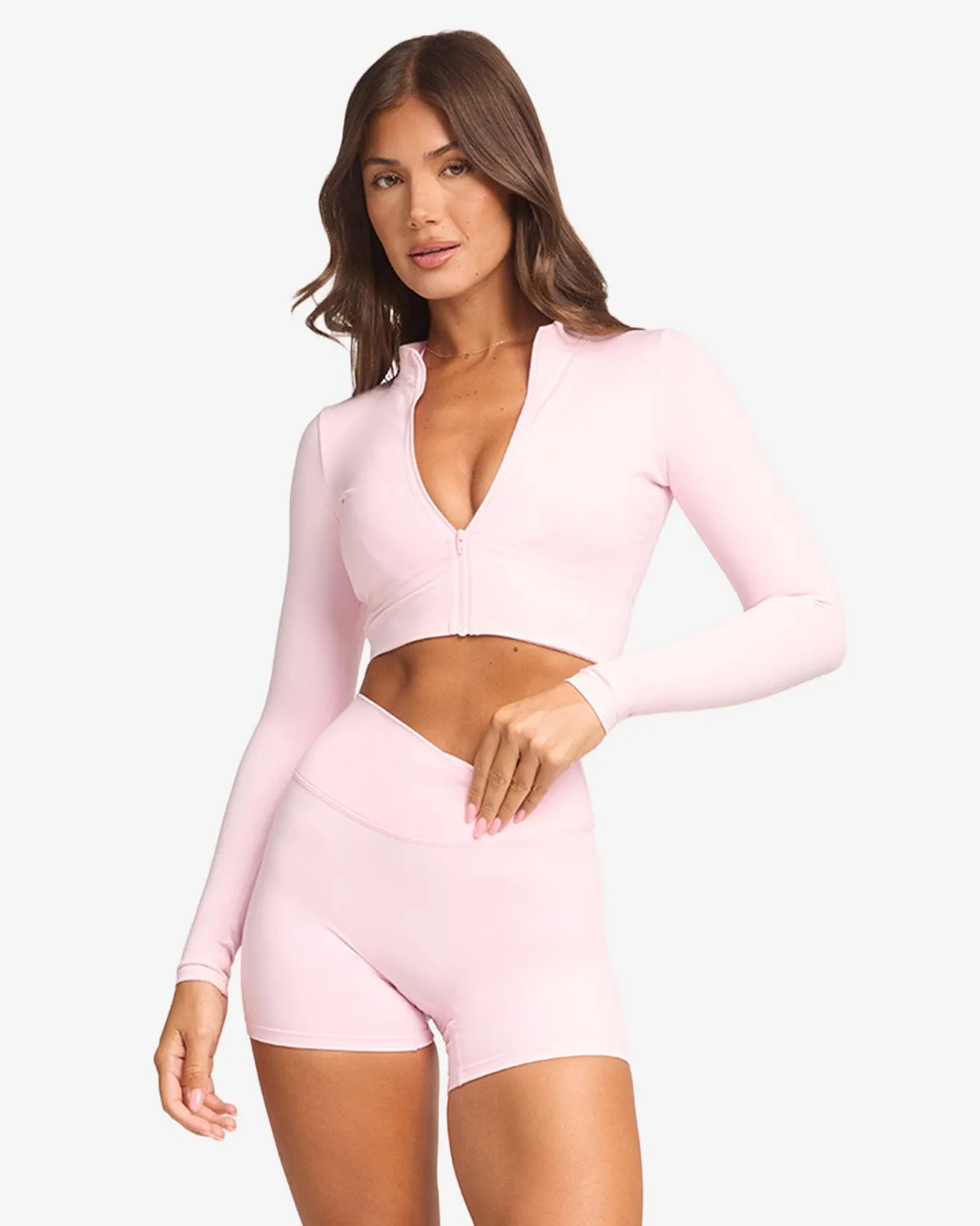 Serenity Sculpt Zip Jacket | Blossom