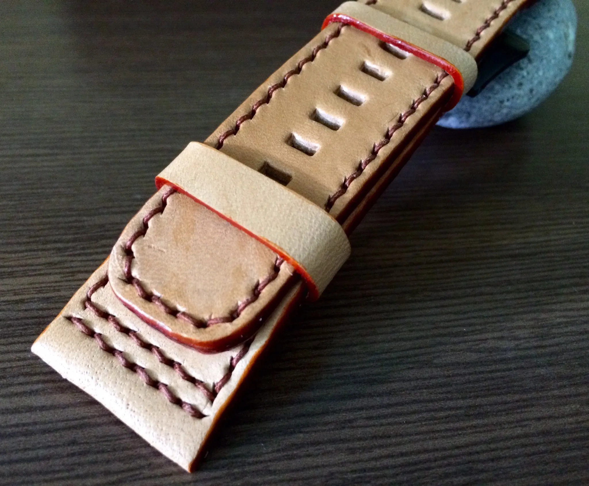 SevenFriday Watch Band, Seven Friday Watch Strap, 28mm Leather Watch Band, Khaki Watch Strap Replacement