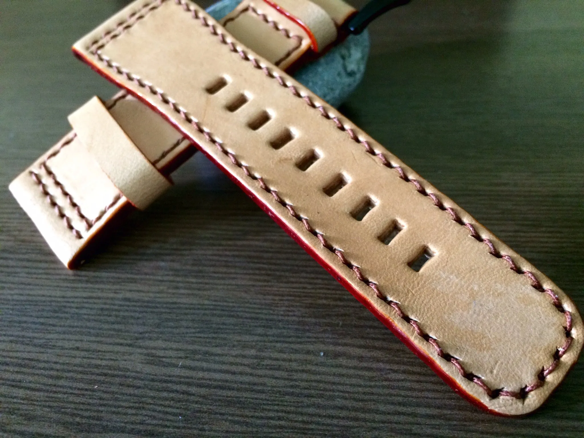 SevenFriday Watch Band, Seven Friday Watch Strap, 28mm Leather Watch Band, Khaki Watch Strap Replacement