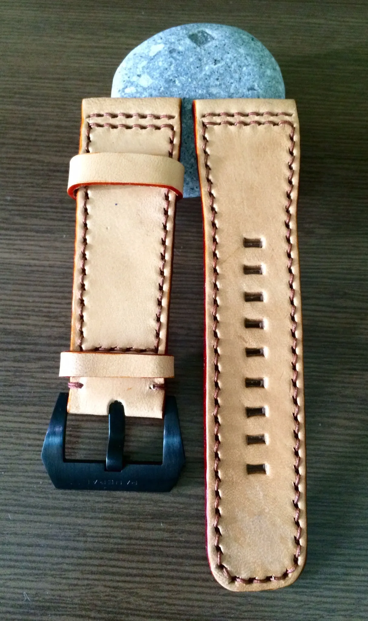 SevenFriday Watch Band, Seven Friday Watch Strap, 28mm Leather Watch Band, Khaki Watch Strap Replacement