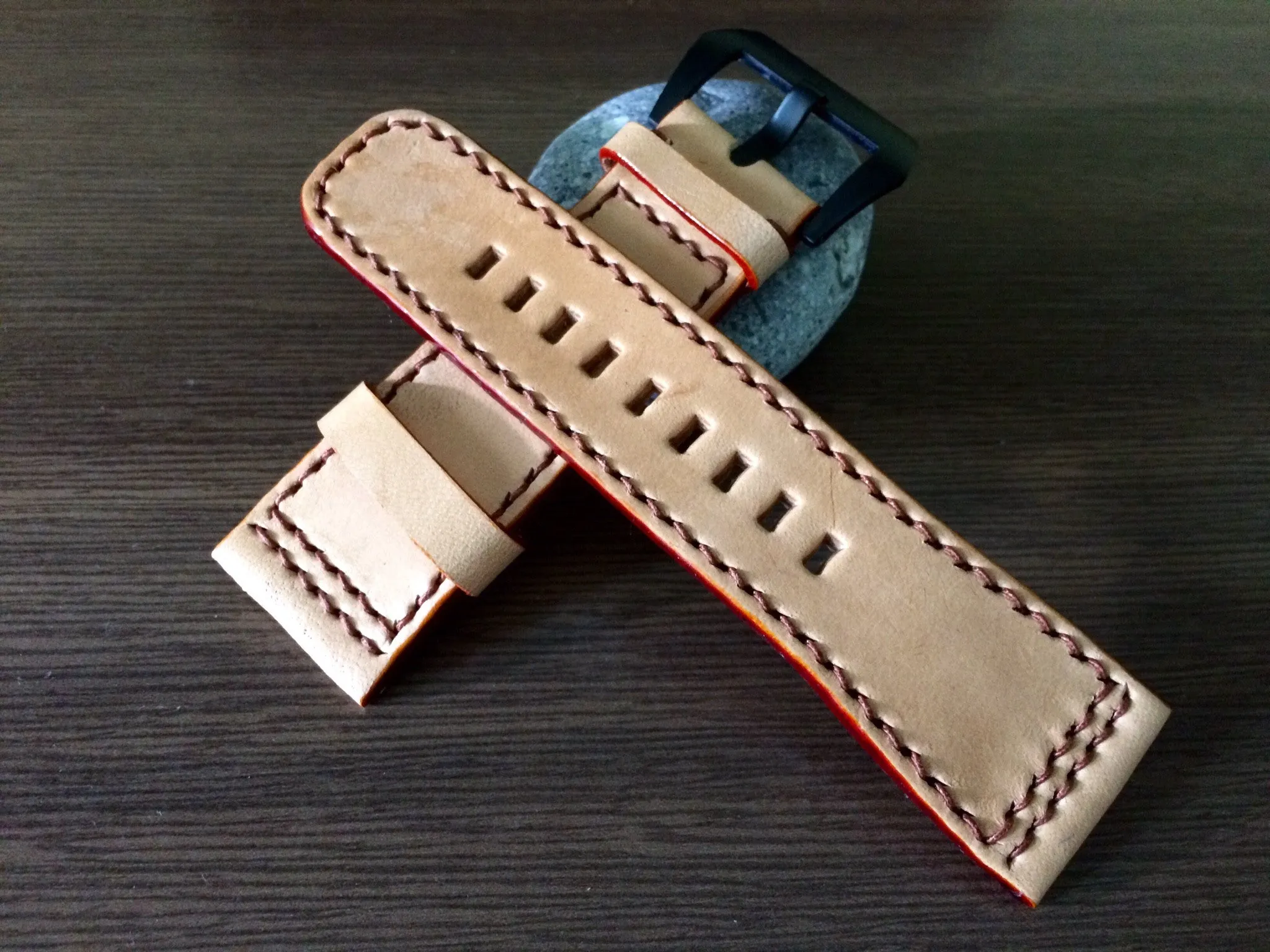SevenFriday Watch Band, Seven Friday Watch Strap, 28mm Leather Watch Band, Khaki Watch Strap Replacement