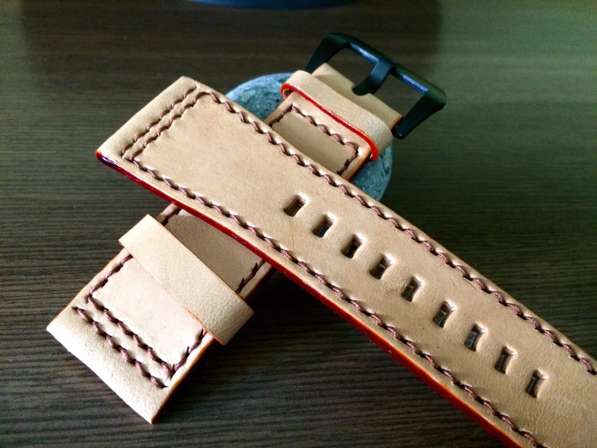 SevenFriday Watch Band, Seven Friday Watch Strap, 28mm Leather Watch Band, Khaki Watch Strap Replacement