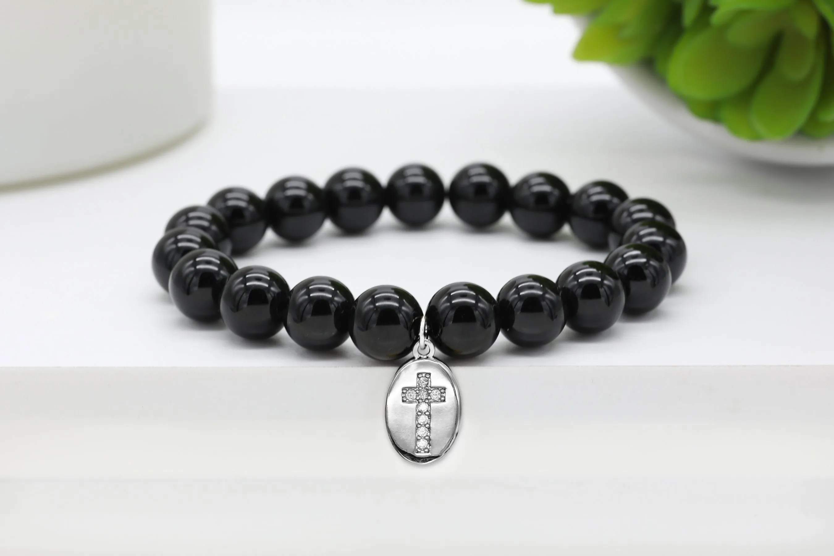 Silver Cross Charm