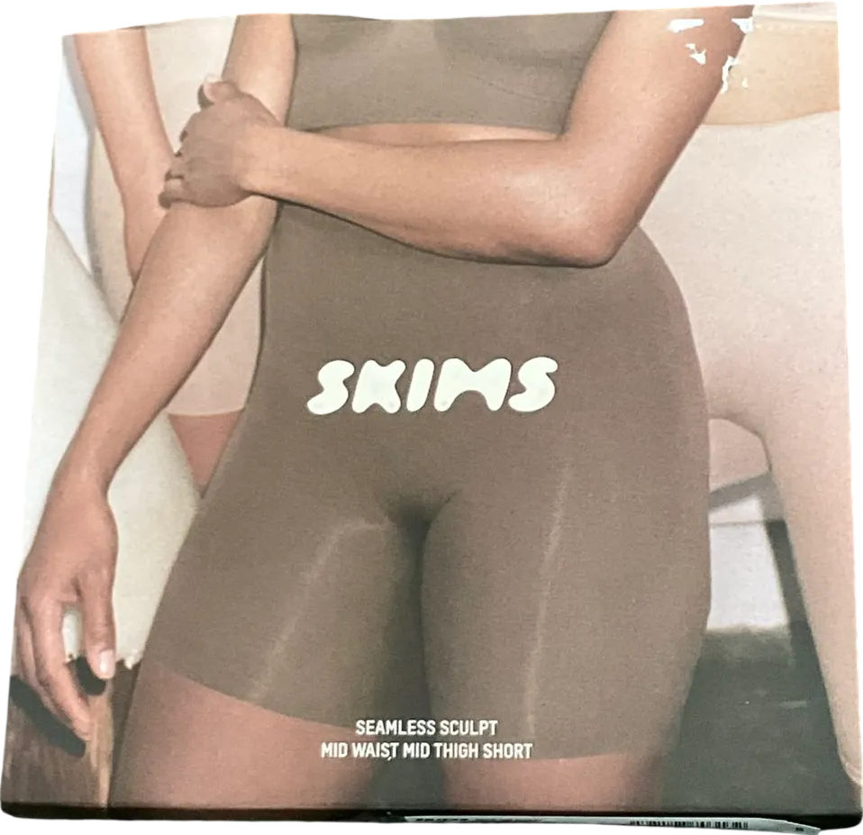 SKIMS Seamless Sculpt Mid Waist Mid Thigh Short - Onyx UK XXS
