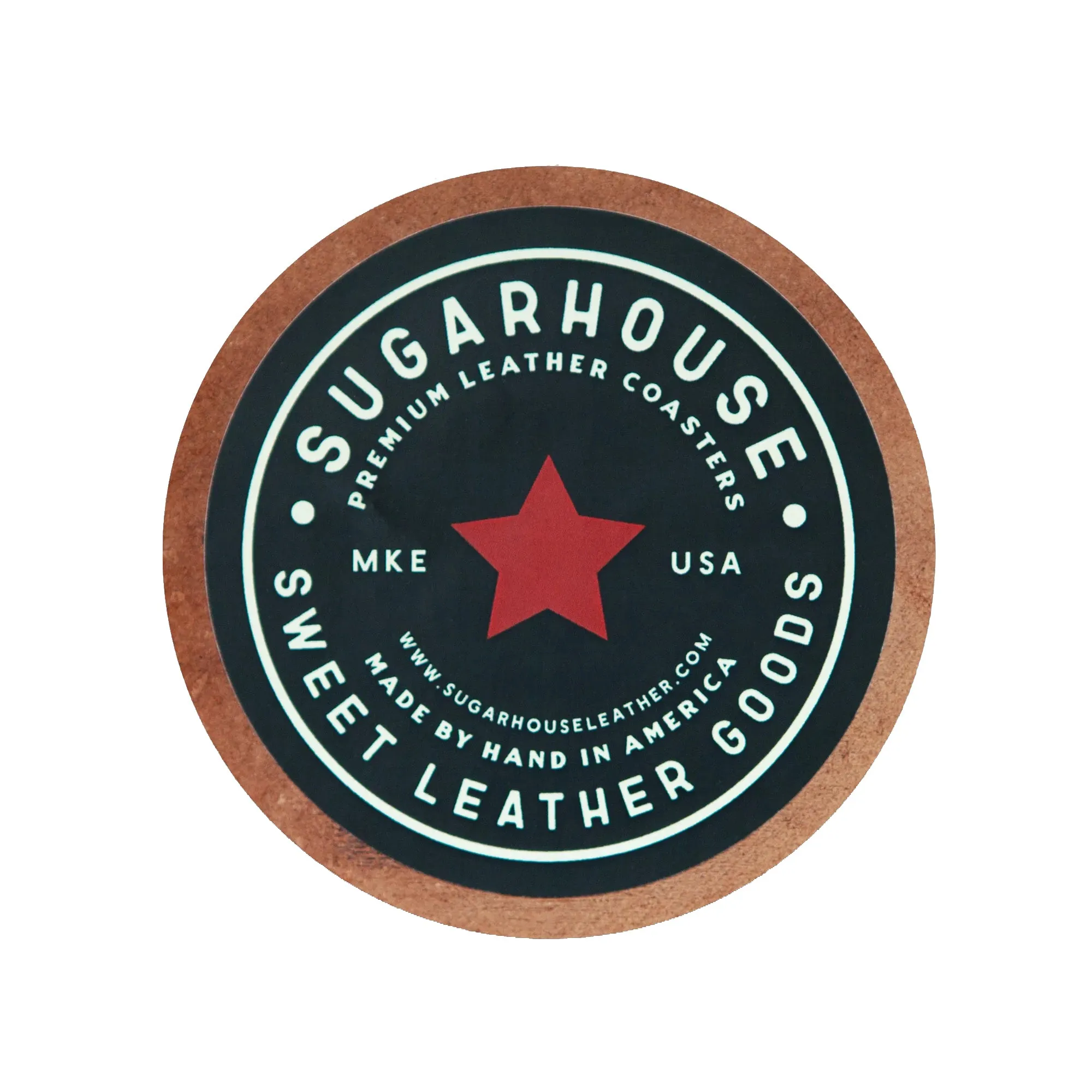 Sonoma Wine Country Leather Coaster