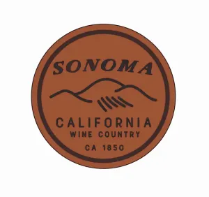 Sonoma Wine Country Leather Coaster