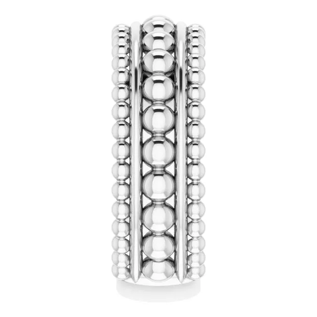 Sterling Silver Beaded Ring